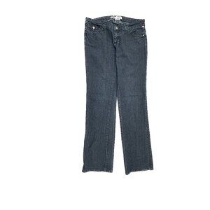 Mecca Femme Bootcut Distressed Back Pocket Women's size 12 Dark Blue Denim Jeans